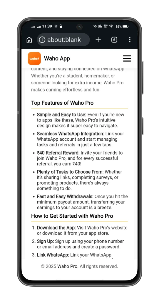waho app screenshot for android 5