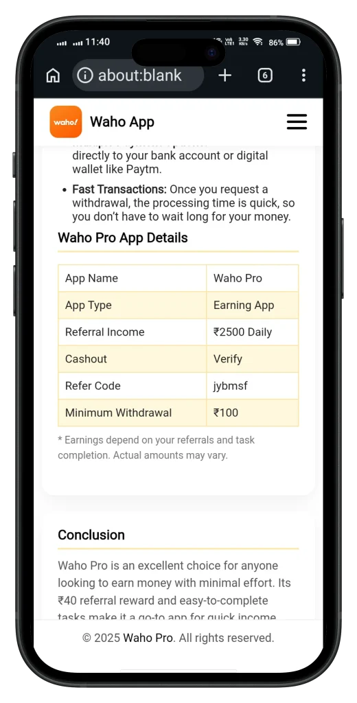 waho app screenshot for iphone 4